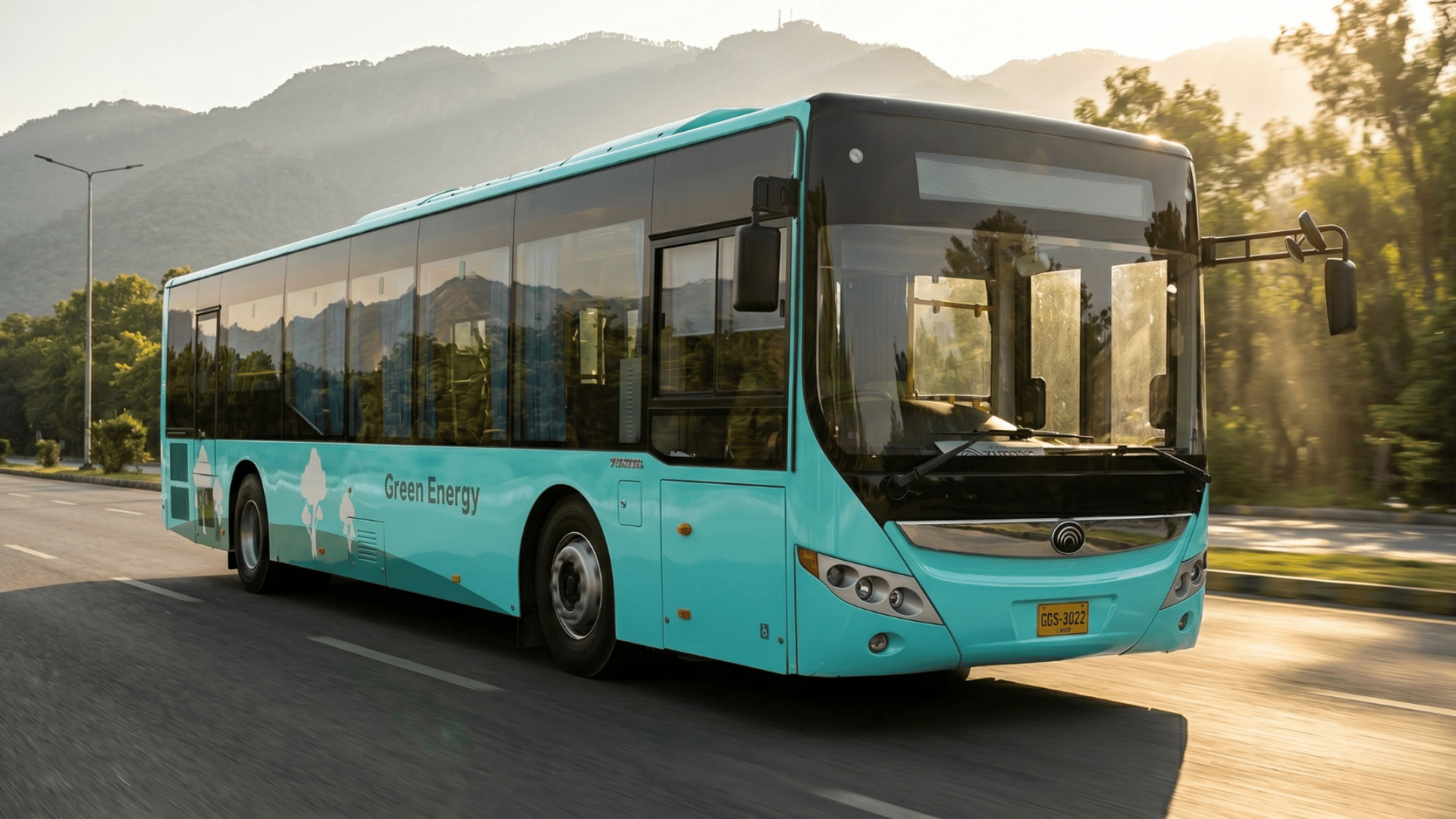 Electric bus manufactured by Heavy Industries Taxila