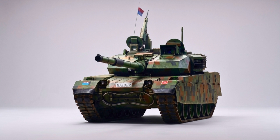 Haider main battle tank manufactured by Heavy Industries Taxila